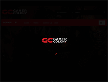 Tablet Screenshot of gamercolony.com
